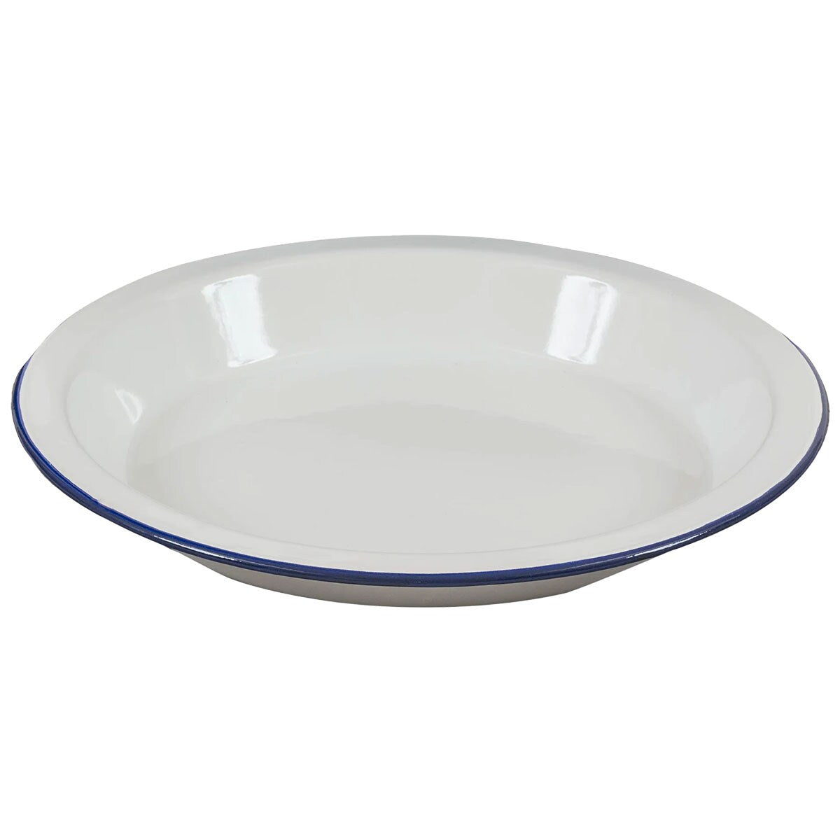Talerz głęboki Highlander Outdoor Vintage Enamel Deep Plate - White