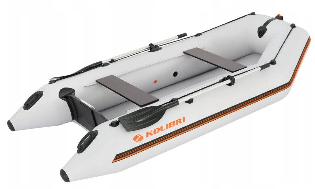 Ponton Kolibri KM-300 z pełną podłogą - Light Grey