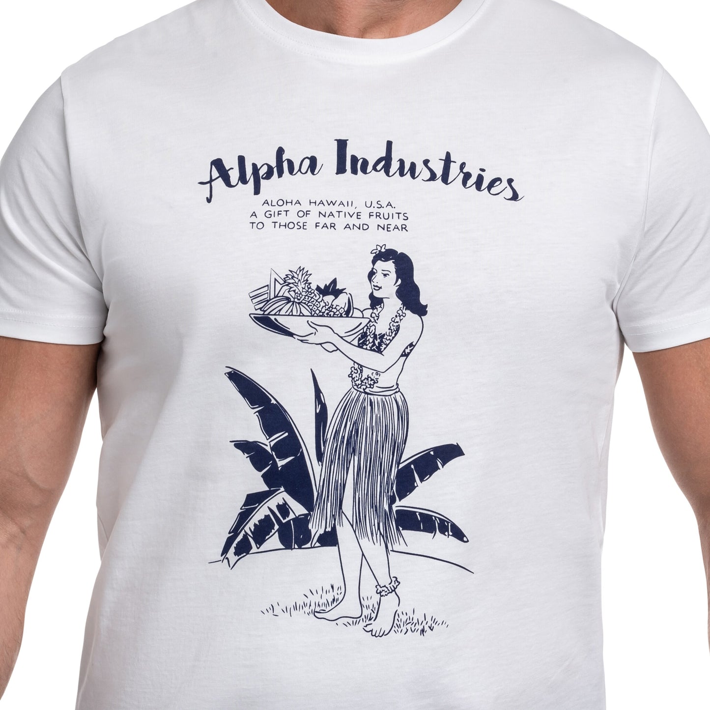 Koszulka T-shirt Alpha Industries Hawaii - White