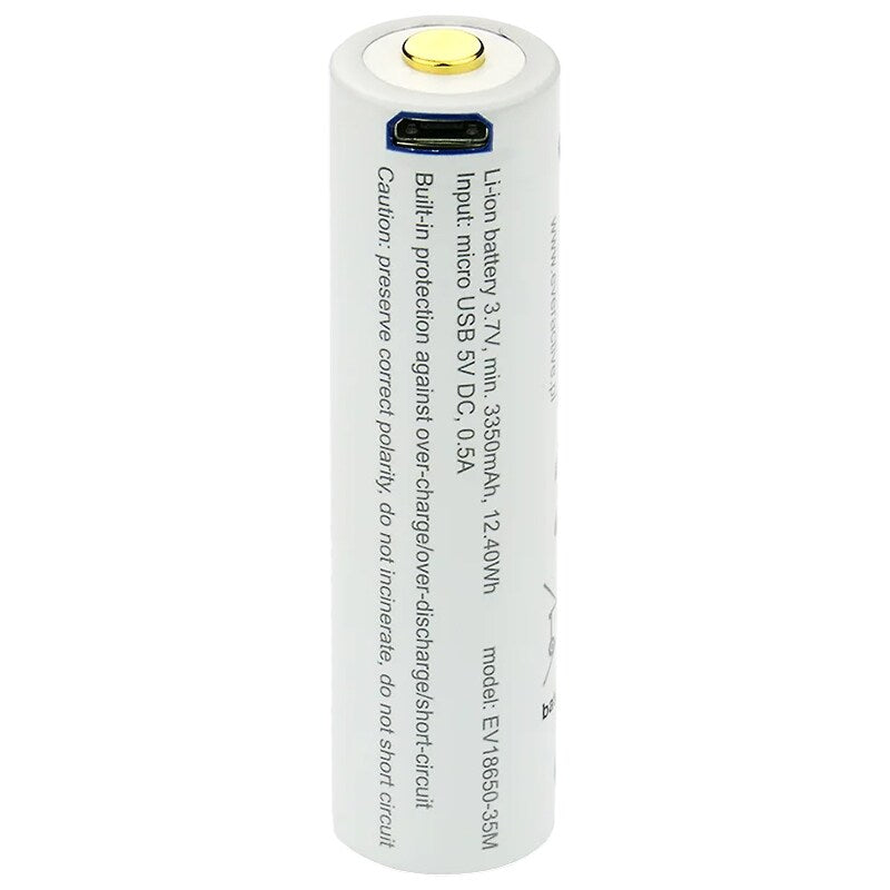Akumulator 3,7 V everActive 18650 z zabezpieczeniem - 3500 mAh