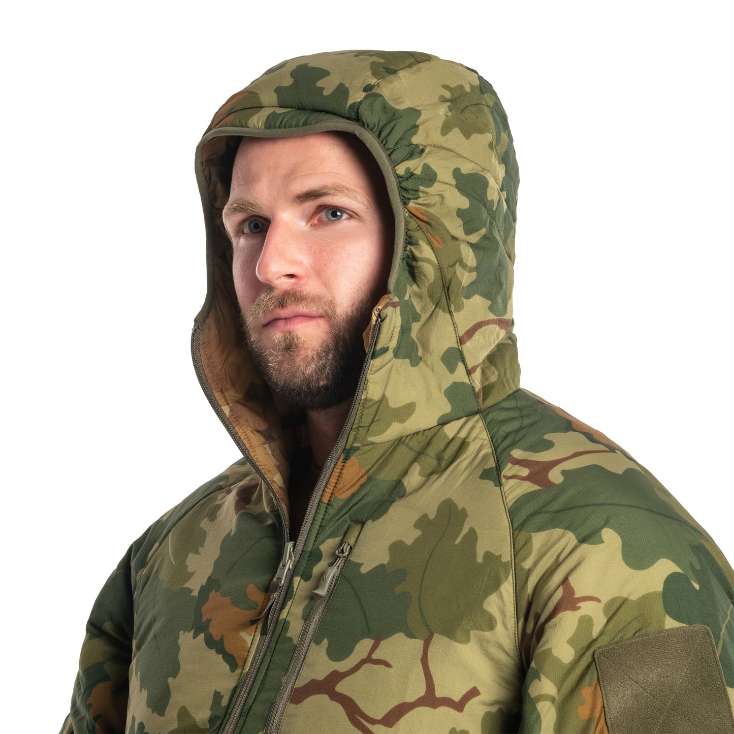 Kurtka dwustronna Helikon Wolfhound Hoodie - Mitchell Camo Leaf/Mitchell Camo Clouds
