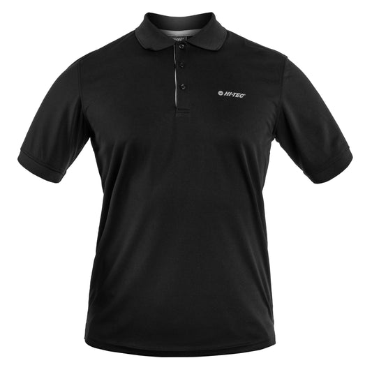 Koszulka polo Hi-Tec Site - Black/Silver