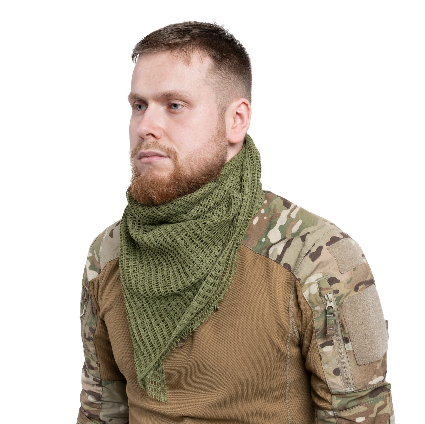 Szal snajperski Highlander Forces Scrim Net Scarf - Olive