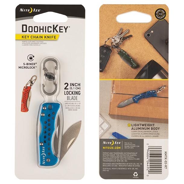 Nóż Nite Ize DoohicKey Key Chain Knife Blue KMTK-03-R7