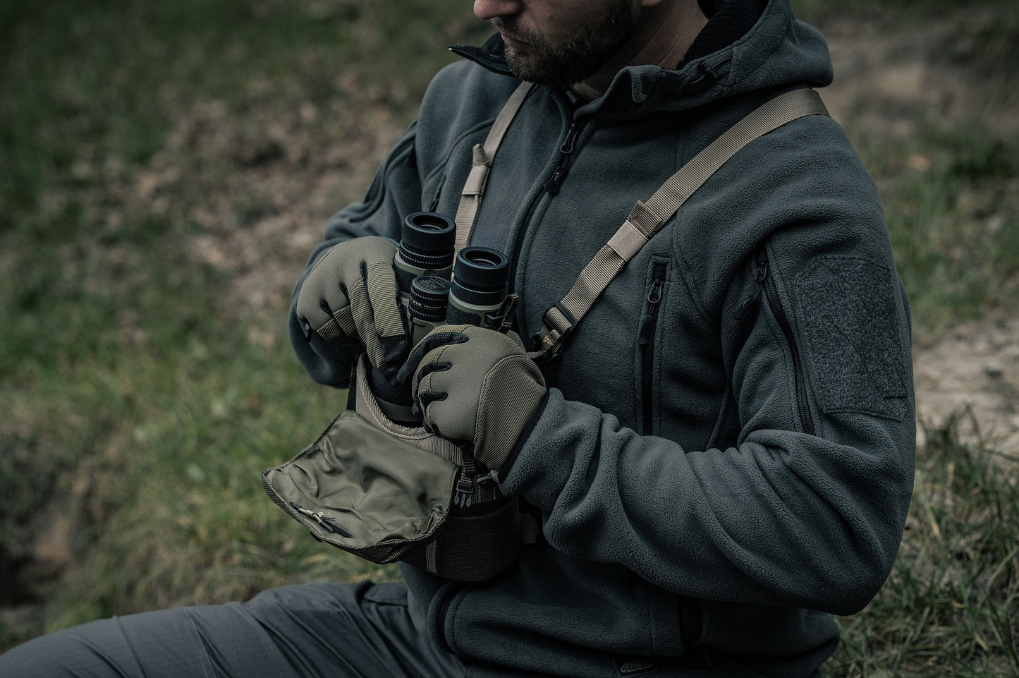 Rękawice Helikon Impact Duty Winter Mk2 - Olive Green/Black