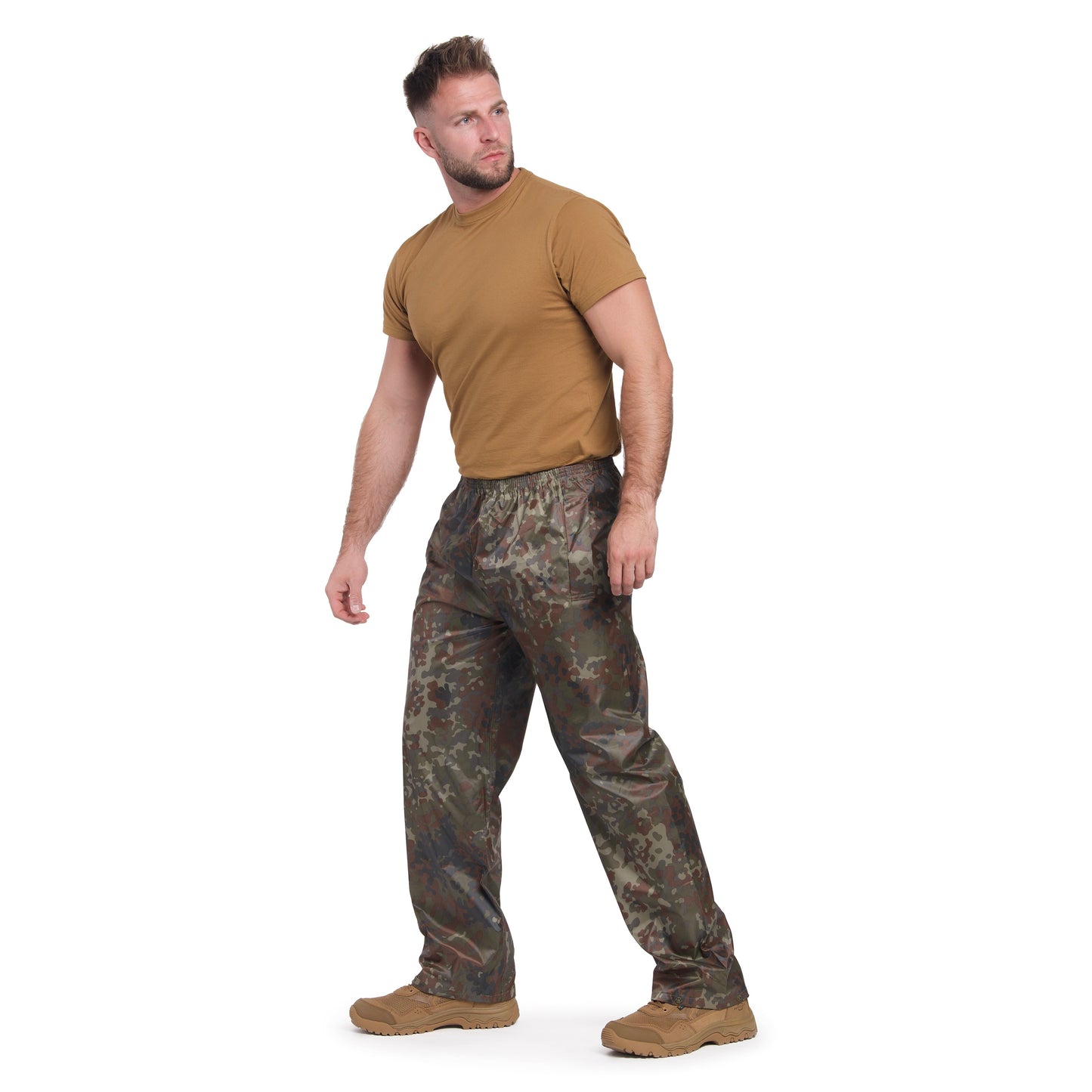 Komplet przeciwdeszczowy Mil-Tec kurtka + spodnie - Flecktarn