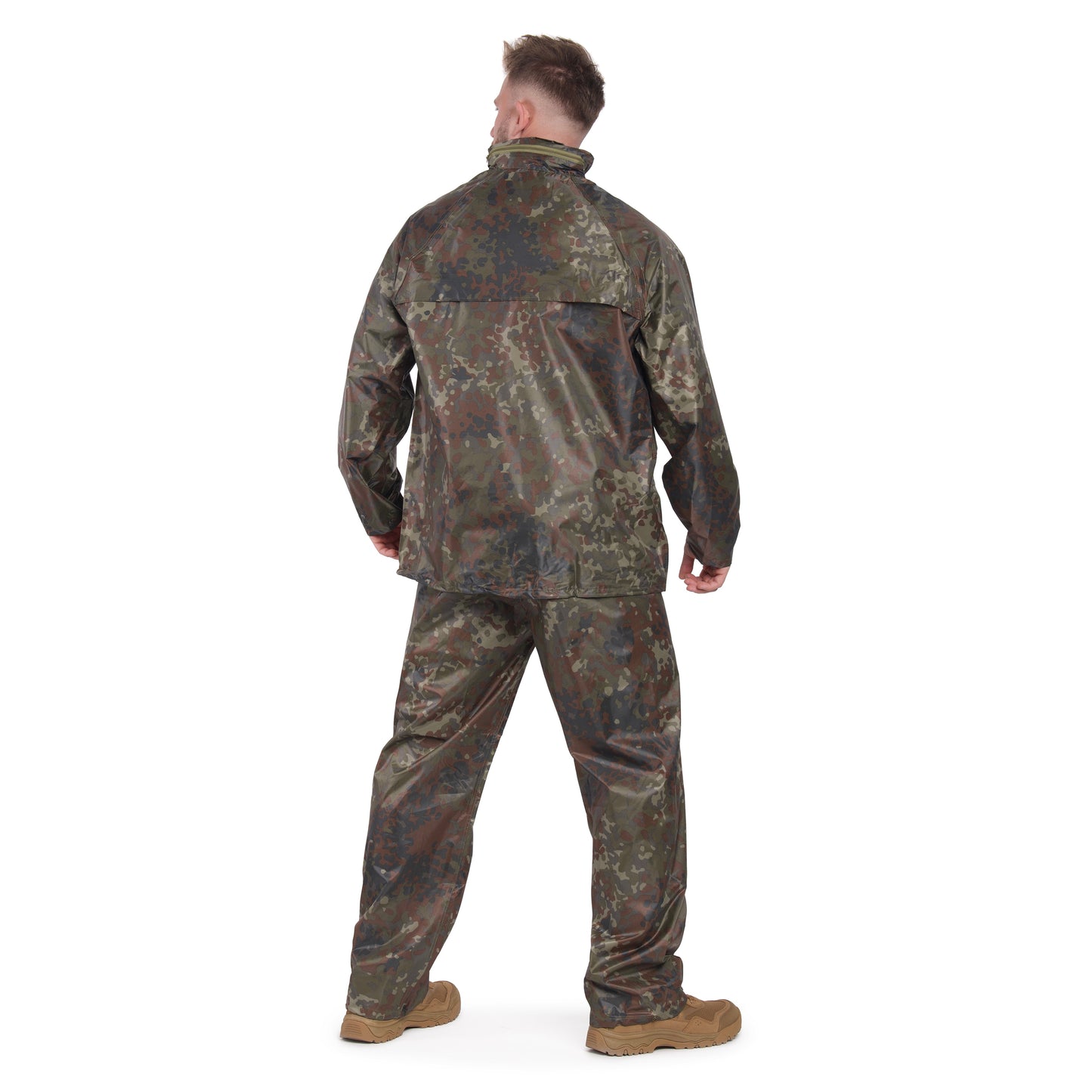 Komplet przeciwdeszczowy Mil-Tec kurtka + spodnie - Flecktarn