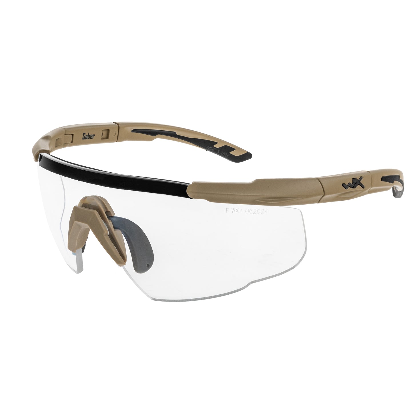 Okulary taktyczne Wiley X Saber Advanced Set 3in1 - Grey/Clear/Light Rust/Matte Tan