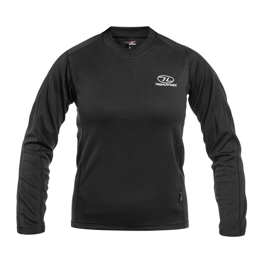 Koszulka termoaktywna damska Highlander Outdoor Long Sleeve Climate-X - Black