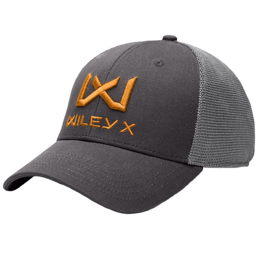 Czapka z daszkiem Wiley X Trucker Cap - Dark Grey/Orange WX/Wiley X