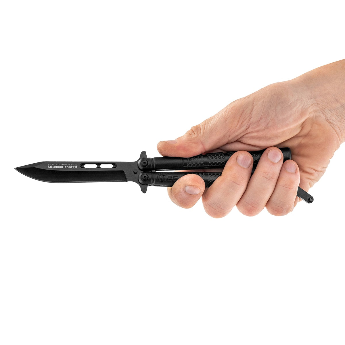 Nóż składany motylek K25 36250 Balisong Black