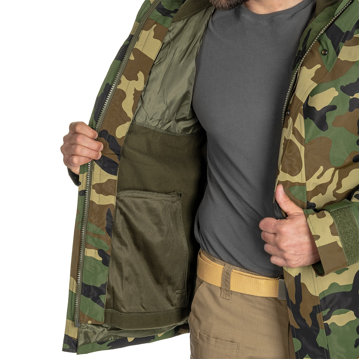 Kurtka Mil-Tec ECWCS Wet Weather Gen.II z podpinką Woodland