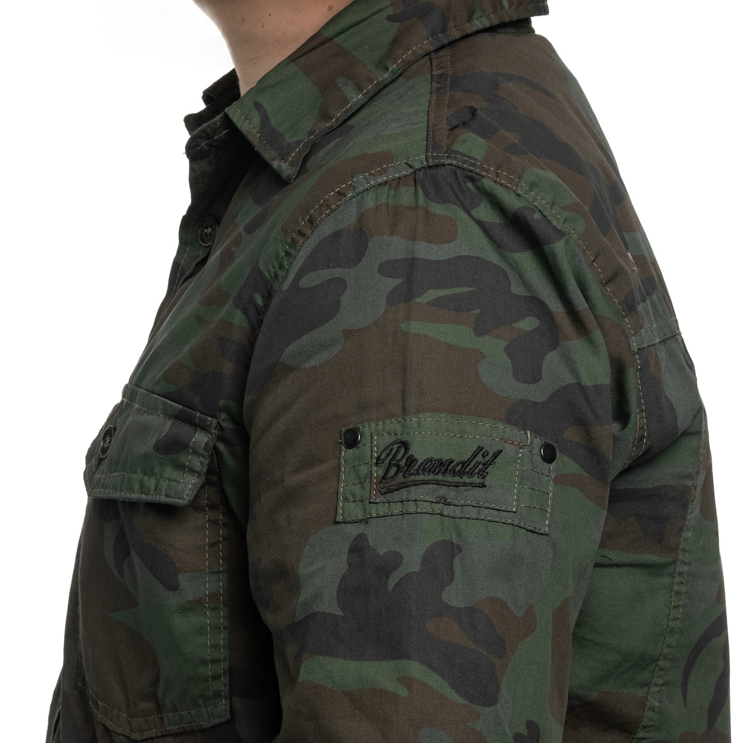 Koszula Brandit Slim Fit Long Sleeve - Woodland