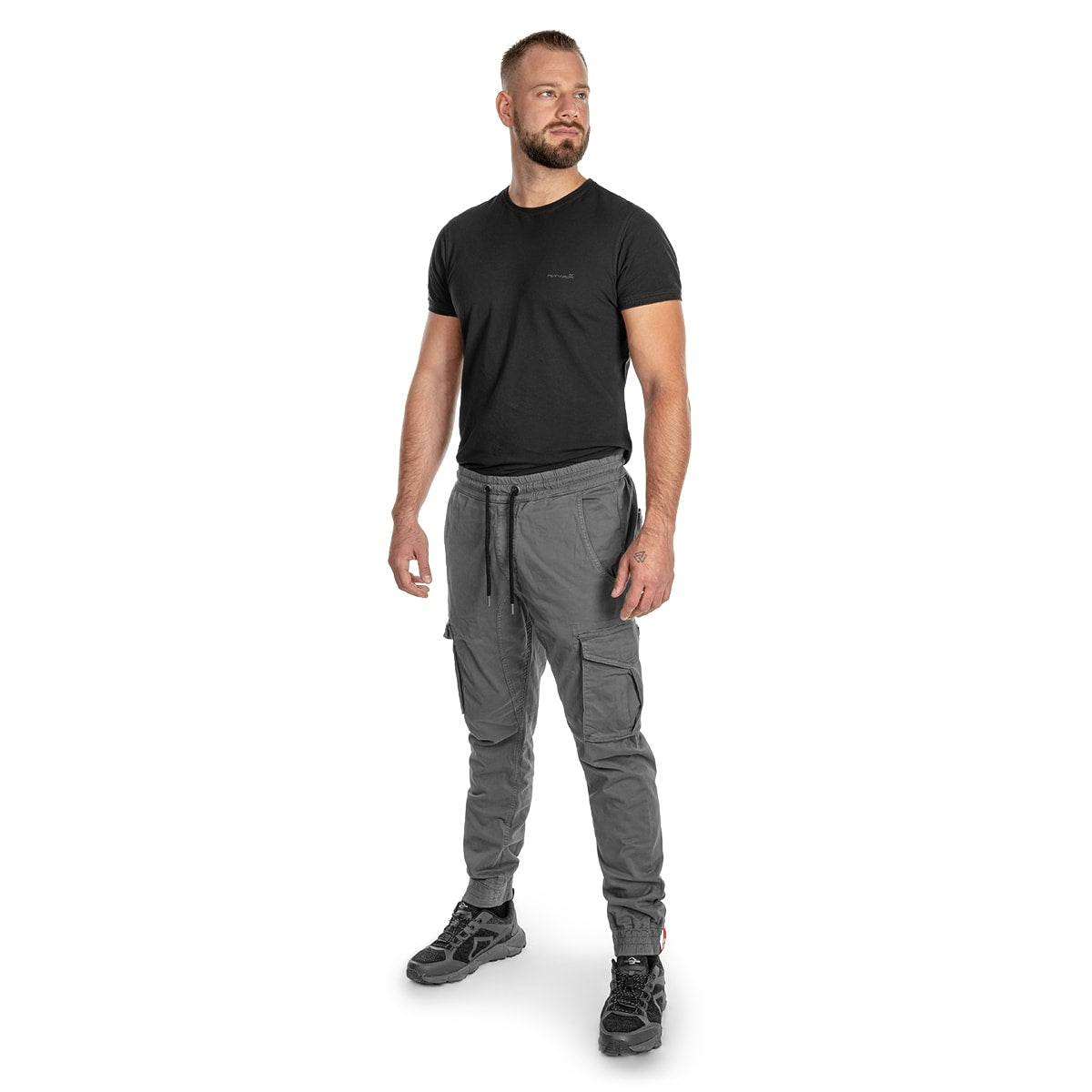 Spodnie Alpha Industries Cotton Twill Jogger - Grey/Black