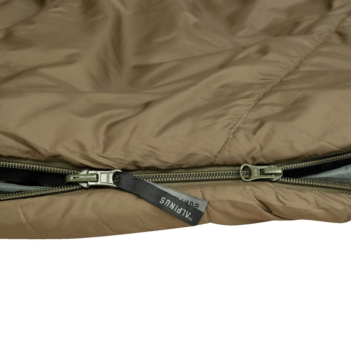 Śpiwór Alpinus Survival 1300 Oliwkowy - lewy