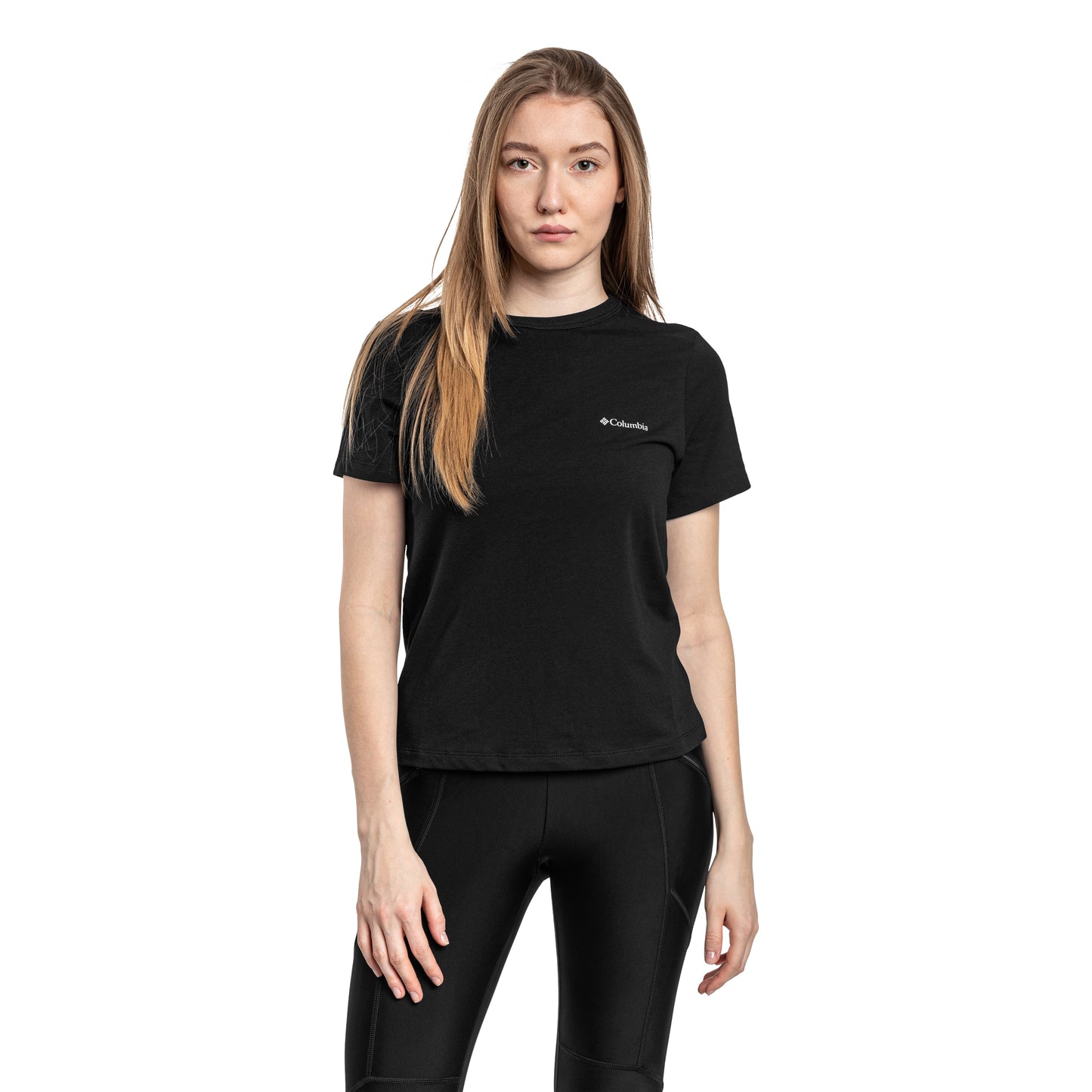 Koszulka T-shirt damska Columbia Sun Trek Short Sleeve II - Black