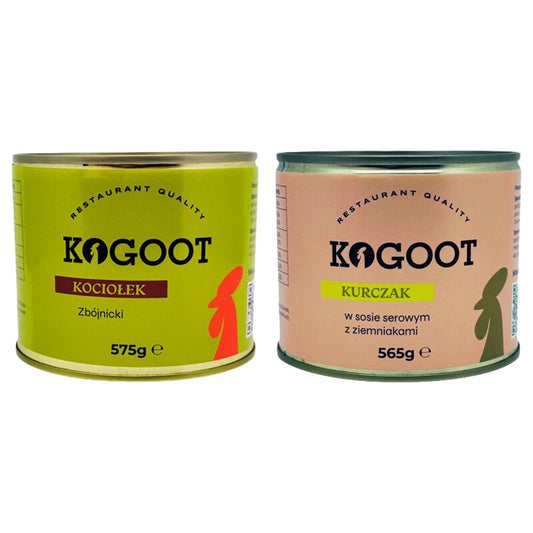 Żywność konserwowana Kogoot - Kociołek 575 g, Kurczak w sosie serowym 565 g