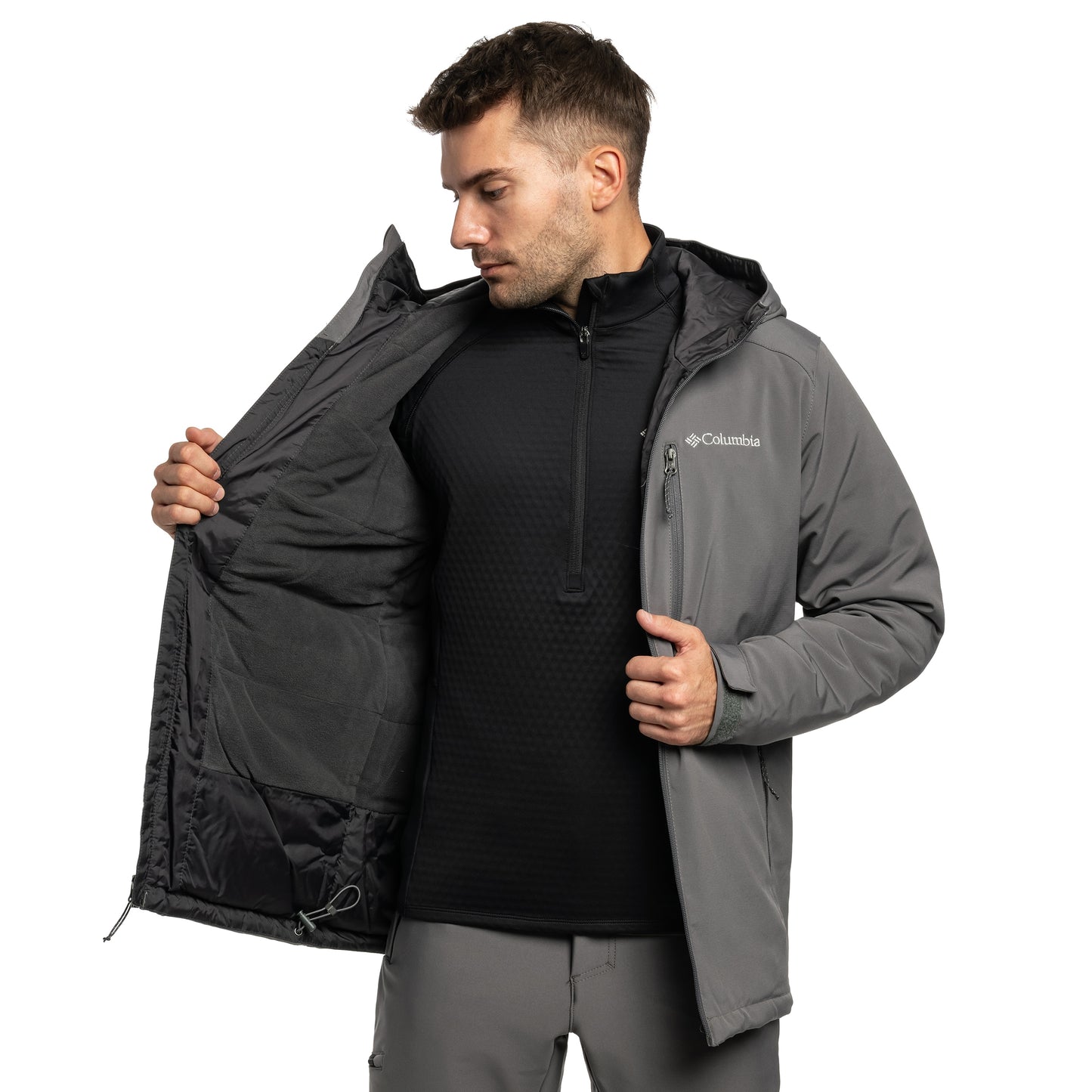Kurtka Columbia Gate Racer II Softshell - City Grey