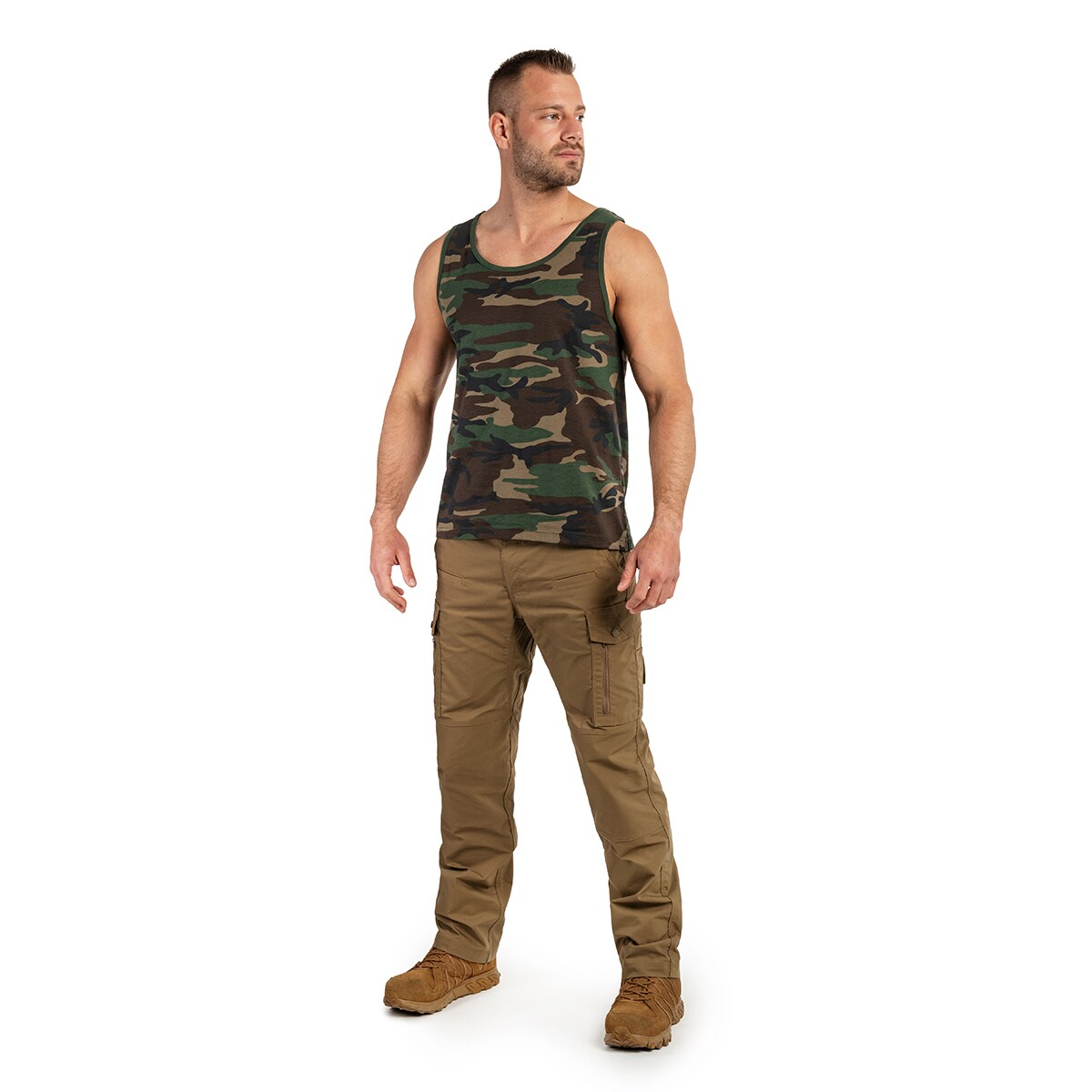 Koszulka Tank Top Brandit - Woodland