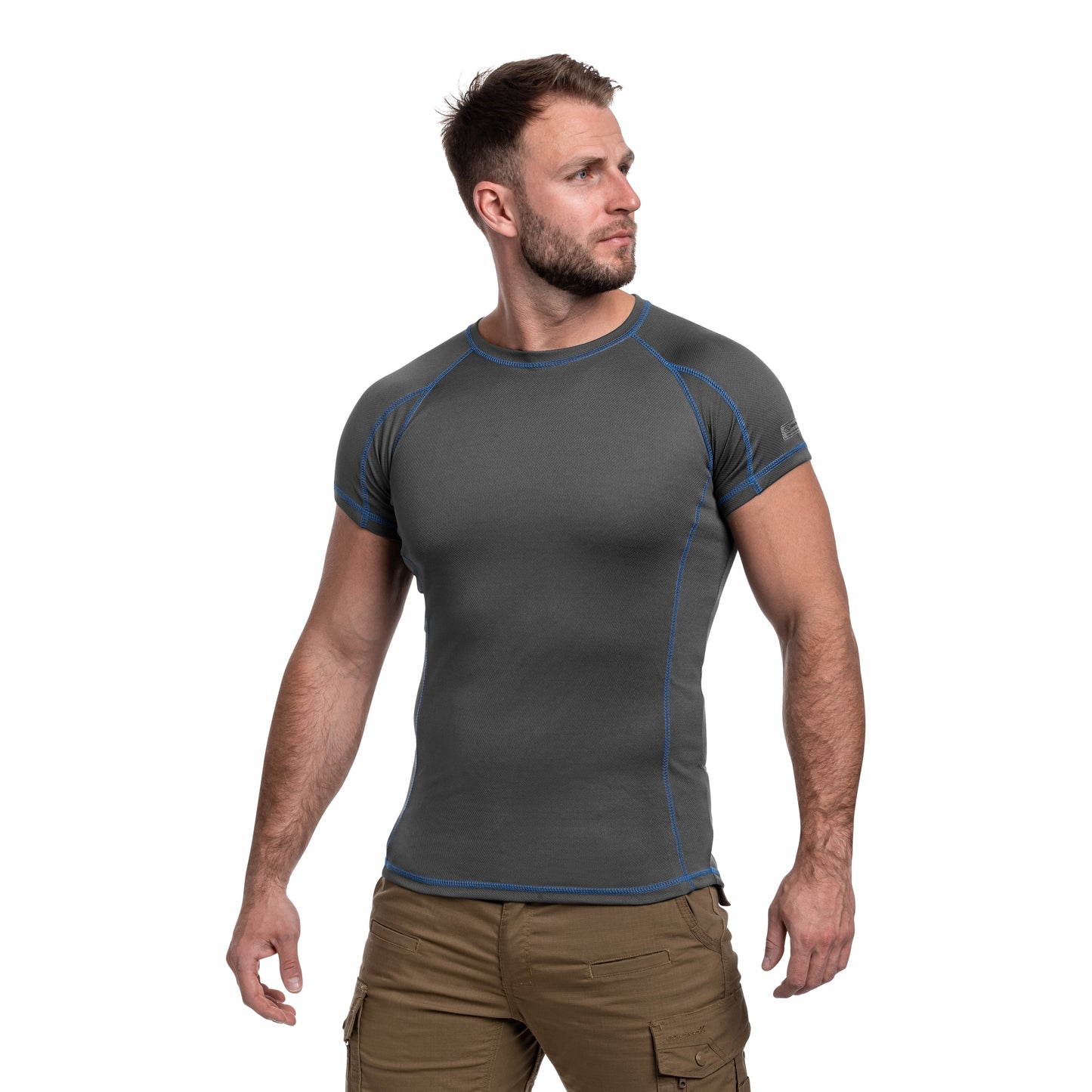 Koszulka termoaktywna Highlander Outdoor Pro 120 Base Layer - Grey