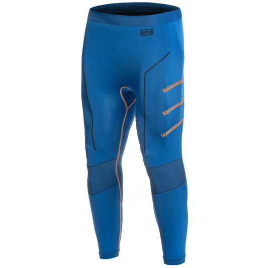 Legginsy termoaktywne męskie FreeNord Tongari - Royal/Orange