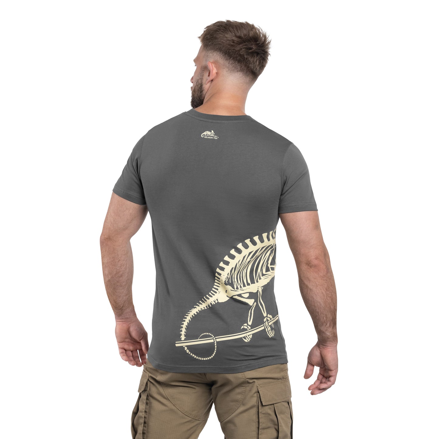 Koszulka T-shirt Helikon Full Body Skeleton - Shadow Grey