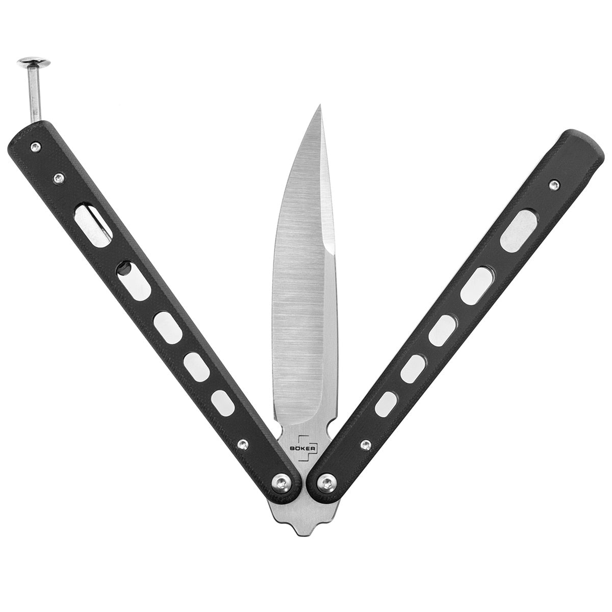 Nóż składany motylek Boker Plus Balisong G10 - duży