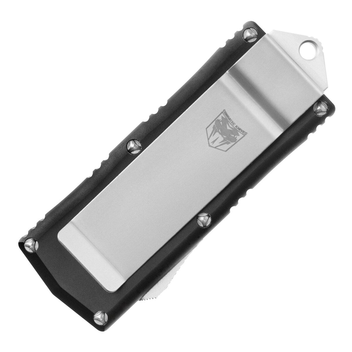 Nóż sprężynowy CobraTec OTF Money Clip BLKOTFMC