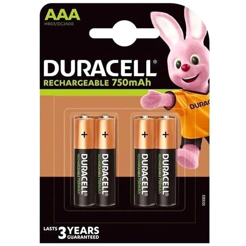 Akumulator Duracell Rechargeable HR3/AAA 750 mAh - 4 szt.