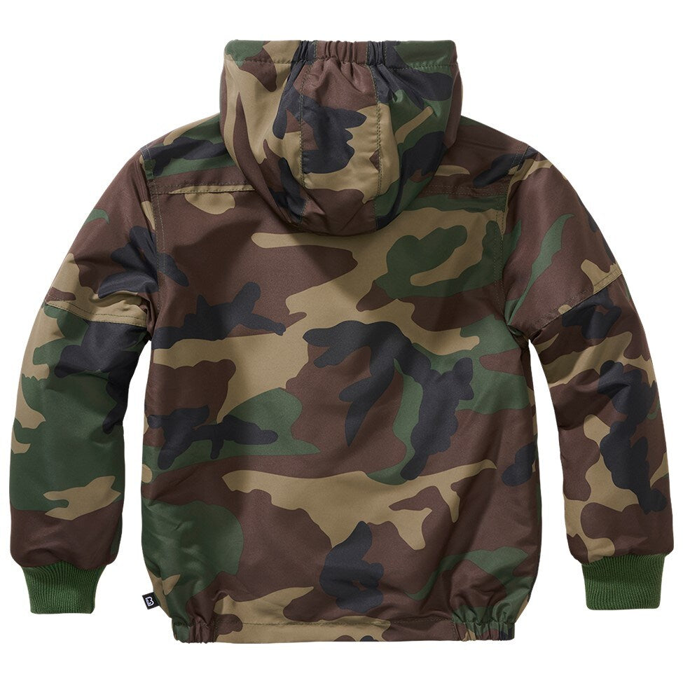Kurtka dziecięca Brandit Windbreaker Frontzip - Woodland