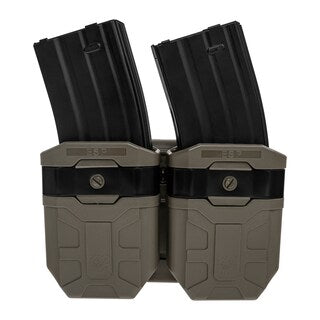 Podwójna ładownica obrotowa ESP z montażem UBC-02 na magazynki AK - Olive Drab