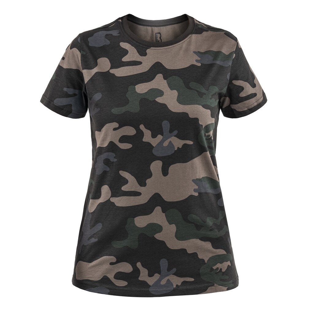 Koszulka T-shirt damska Brandit - Dark Camo
