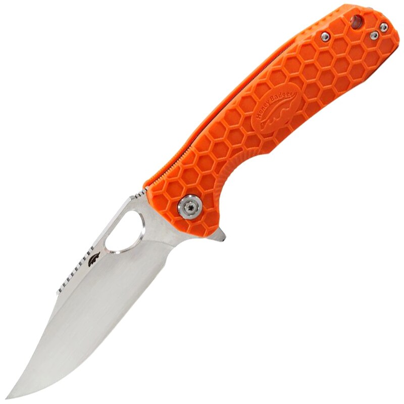 Nóż składany Honey Badger Clip-Point Flipper Small - Orange