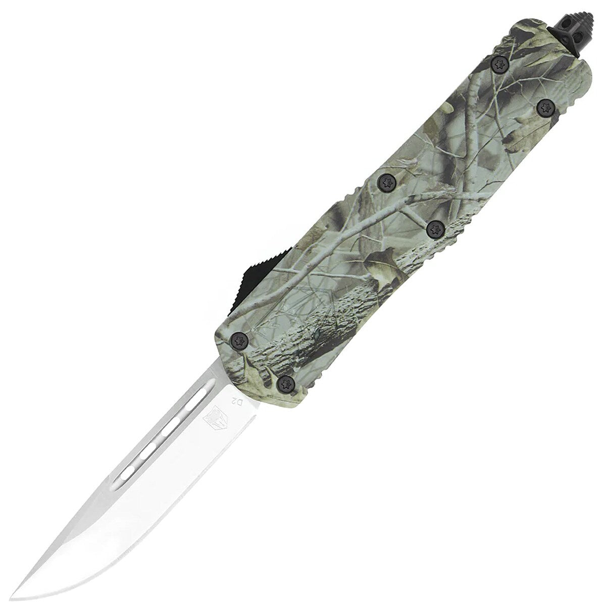 Nóż sprężynowy CobraTec FS-3 Large Drop-Point - Woodland