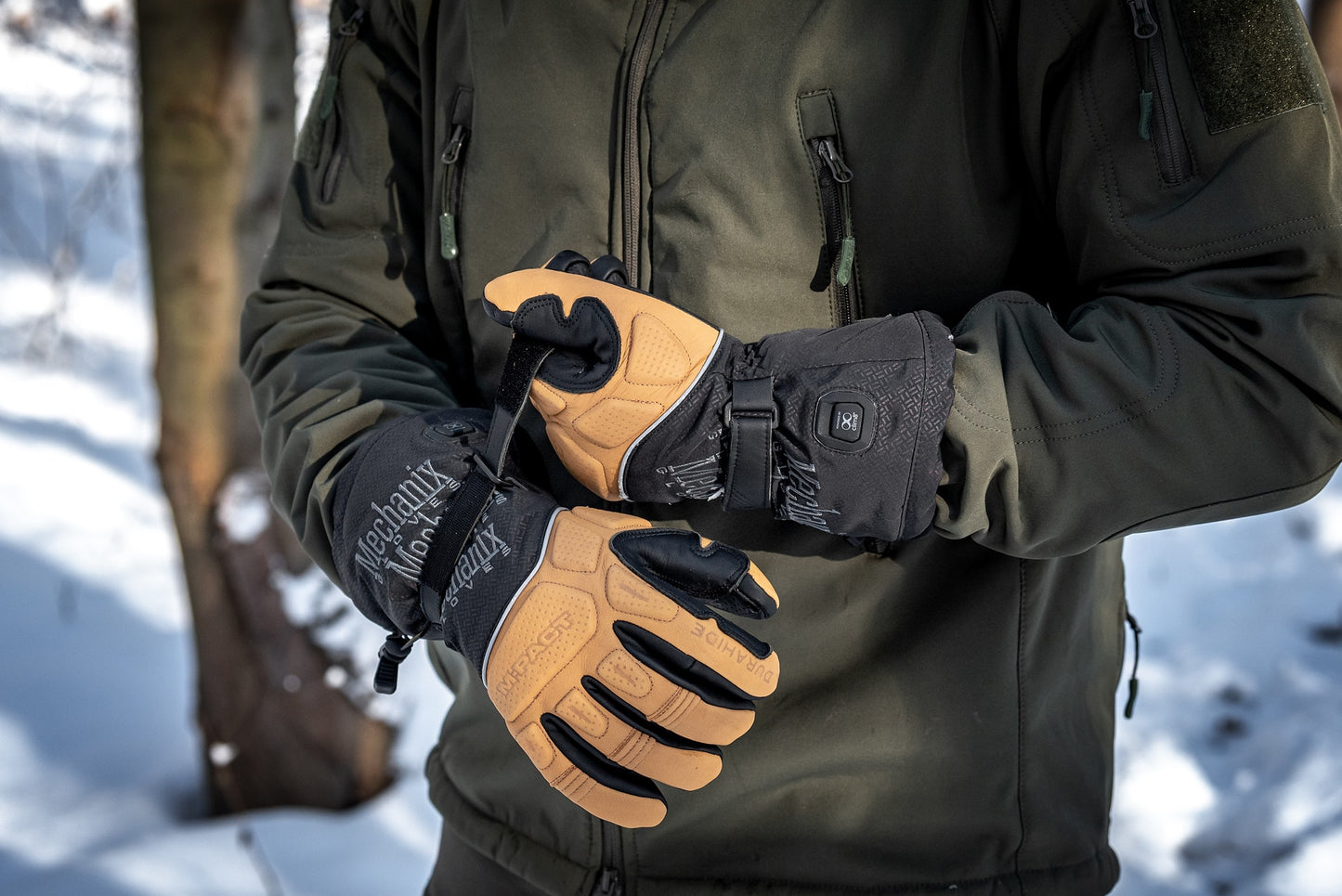 Rękawice podgrzewane Mechanix Wear ColdWork M-Pact Heated Brown/Black