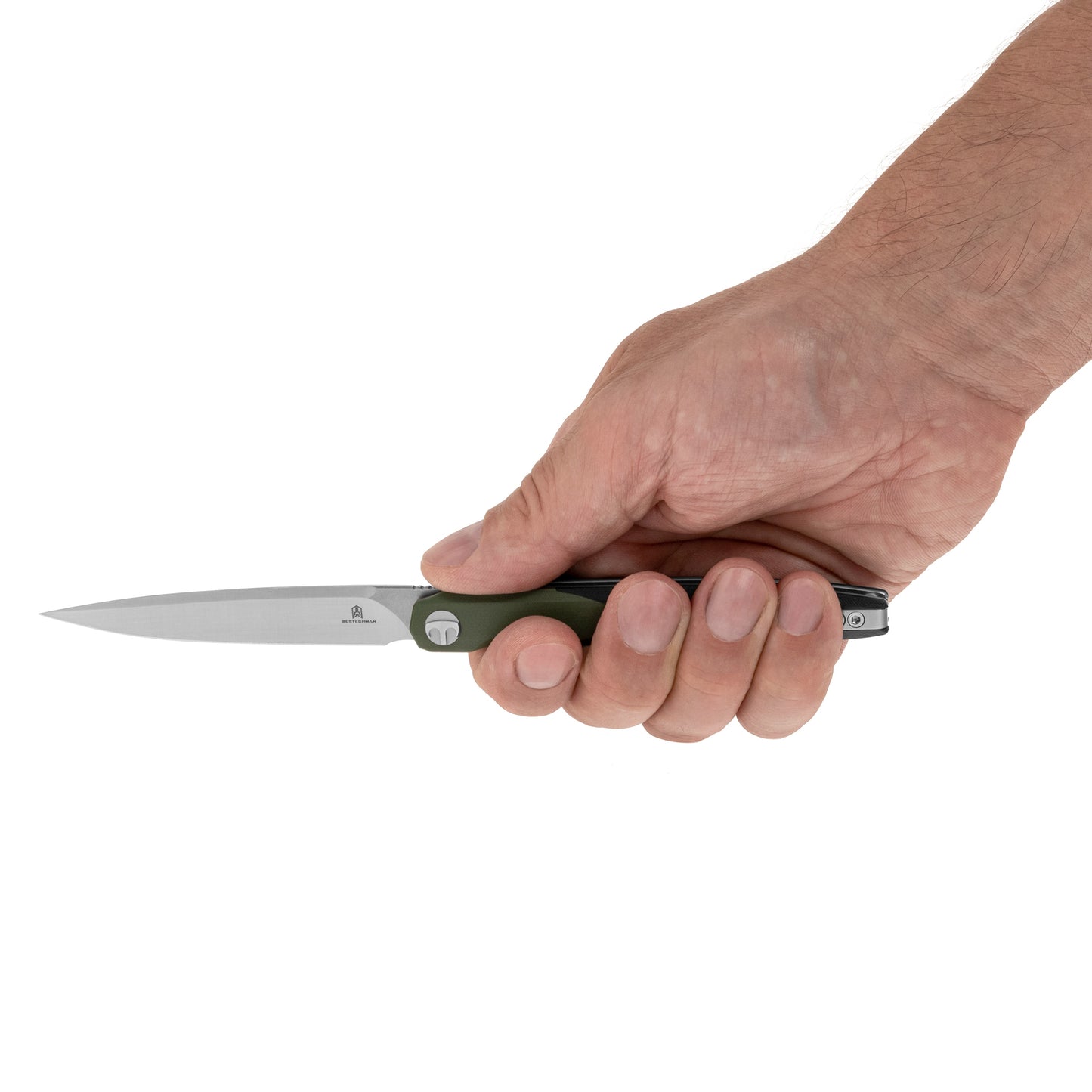 Nóż składany Bestechman Lanza G10 - Black/Olive