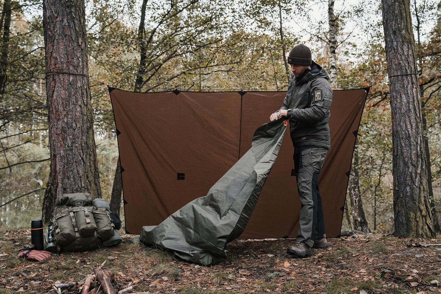 Materac jednoosobowy Badger Outdoor 188 x 58 cm - Olive
