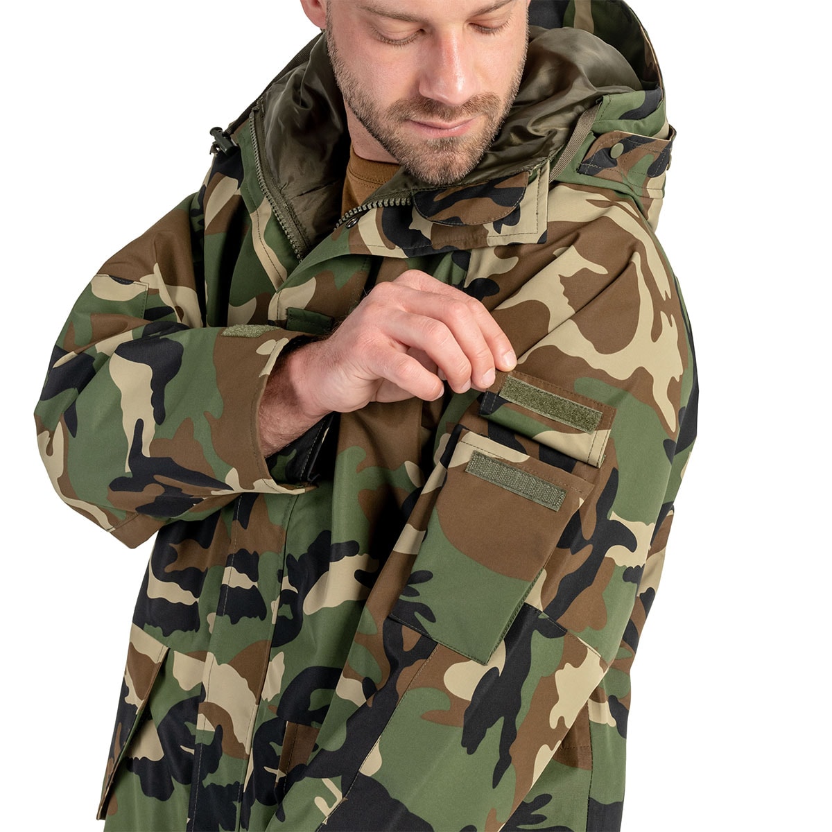 Kurtka Mil-Tec Wet Weather 3-Layer Laminate Waterproof - Woodland