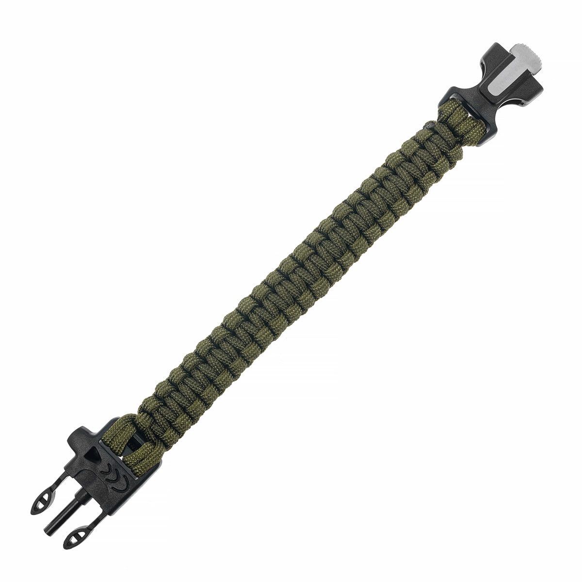 Bransoletka Paracord Badger Outdoor z krzesiwem - Olive