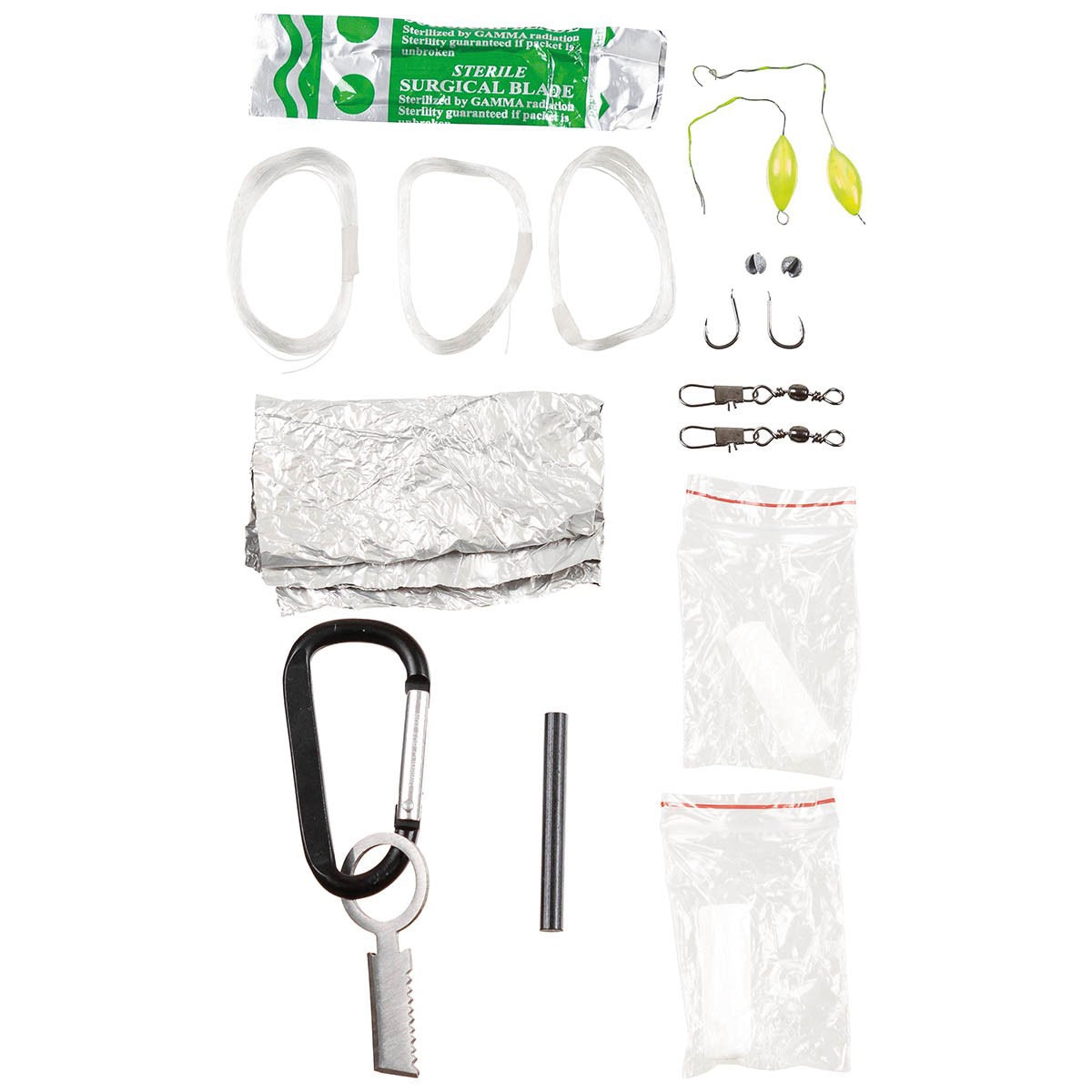 Zestaw survivalowy MFH Paracord - Black