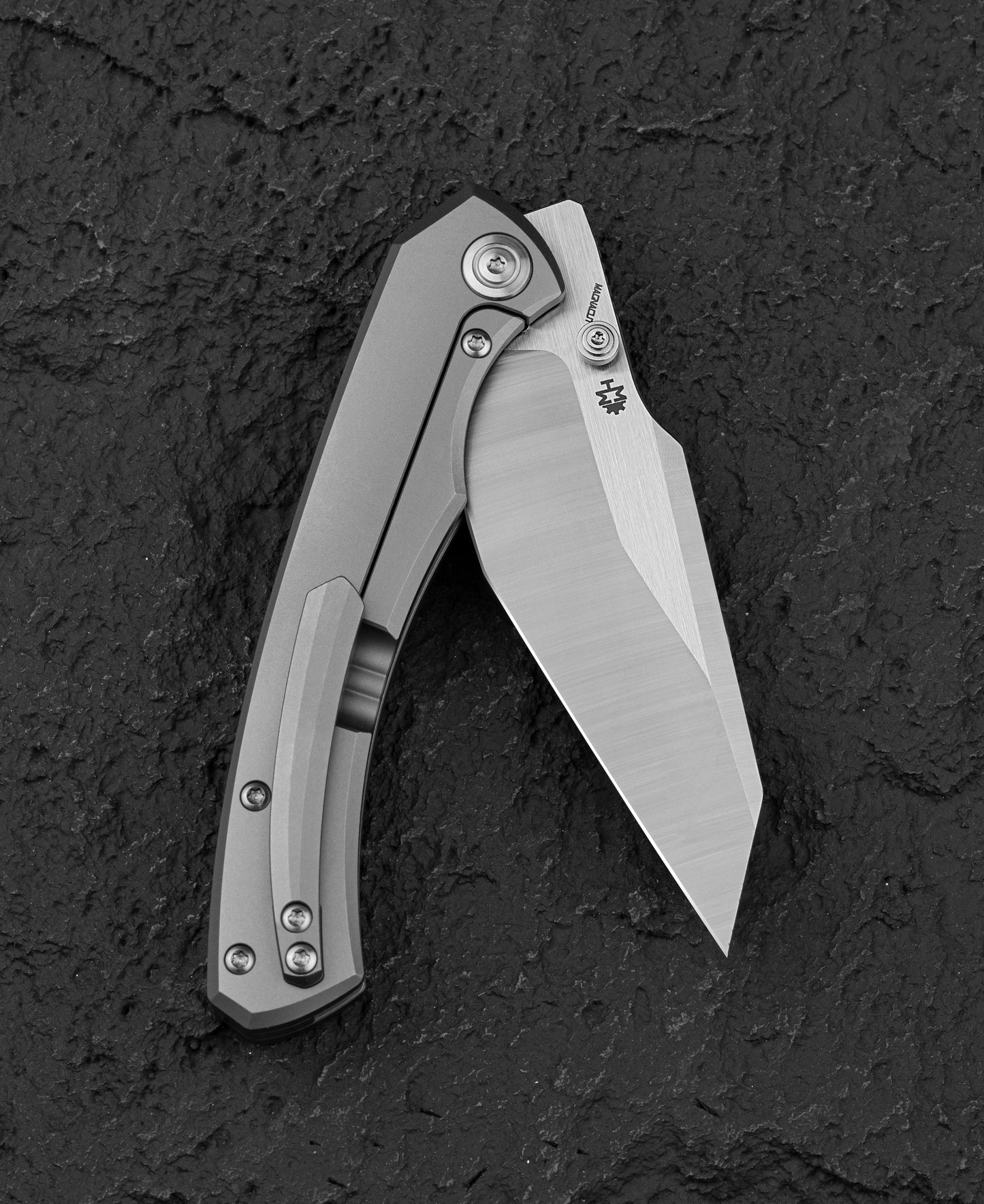 Nóż składany Bestech Clastic - Satin/White Bead Blast