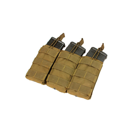 Potrójna ładownica Open Top na magazynki M4/M16 - coyote brown