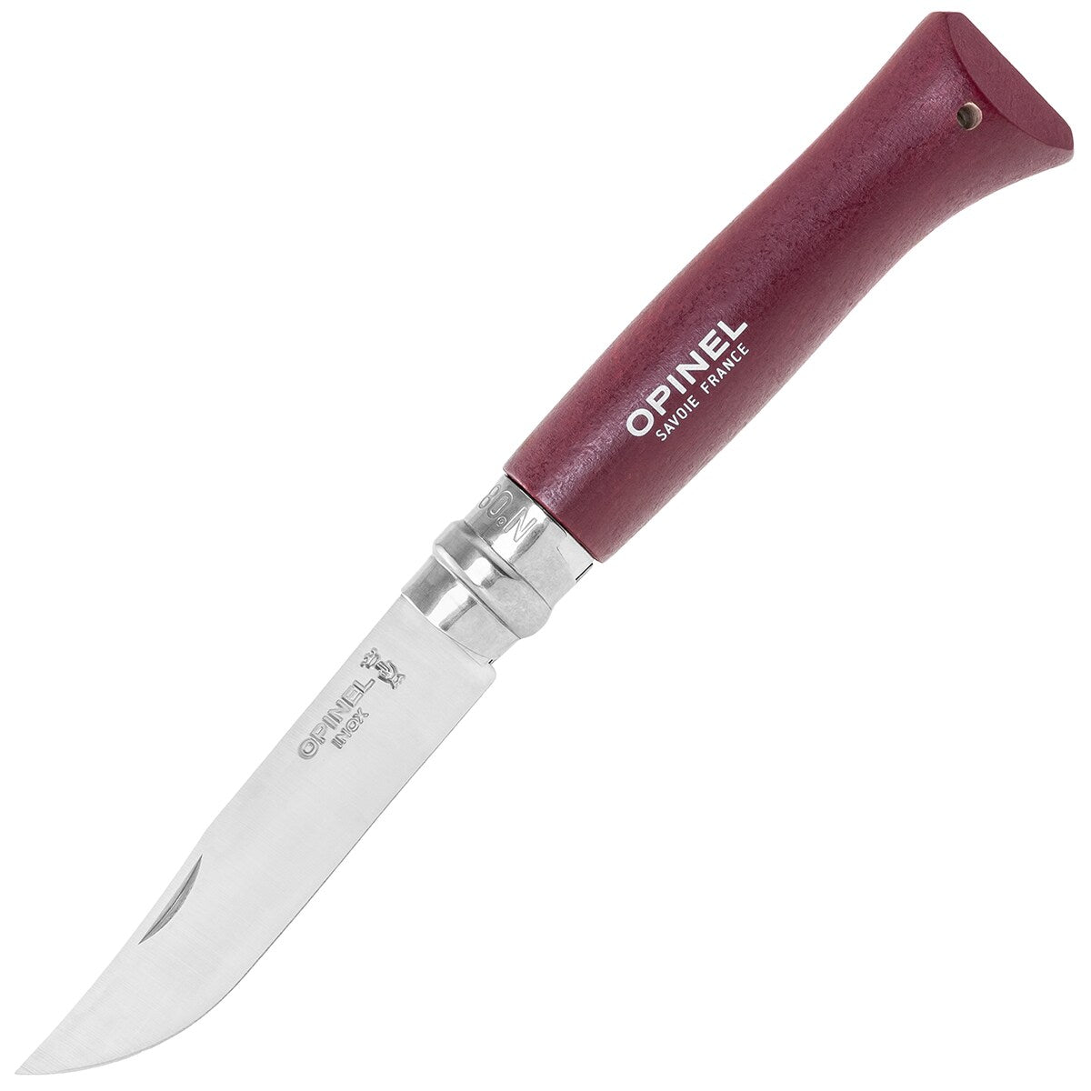Nóż składany Opinel No.8 Colorama Inox - Burgundy