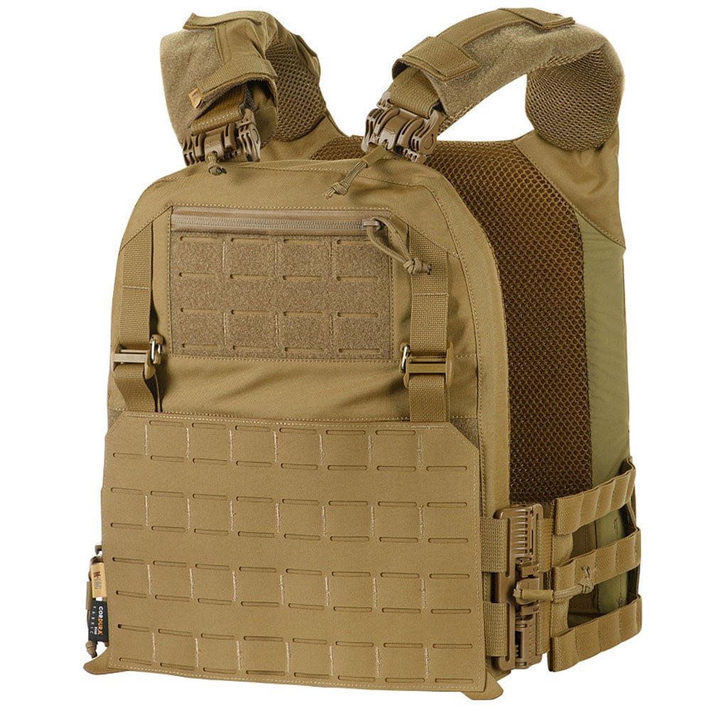 Kamizelka taktyczna typu Plate Carrier M-Tac Cuirass Fast QRS Gen. II Coyote - na płyty L/XL