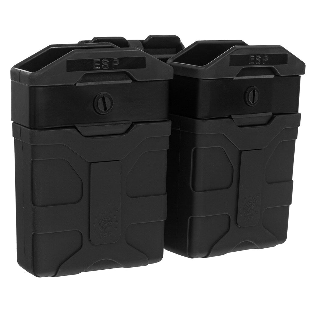 Podwójna ładownica obrotowa ESP z montażem UBC-04-2 na magazynki do AR-15 - Black