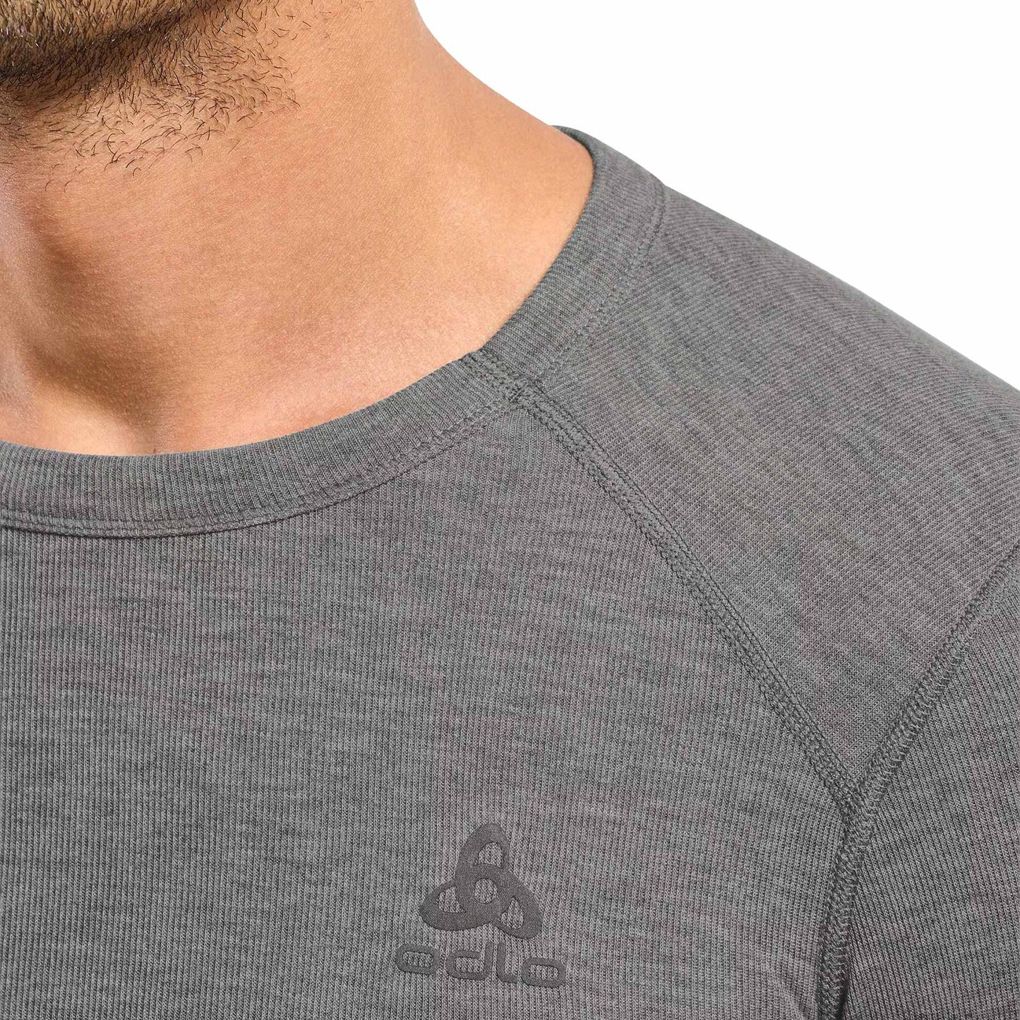 Koszulka termoaktywna Odlo Active Warm - Odlo Steel Grey Melange