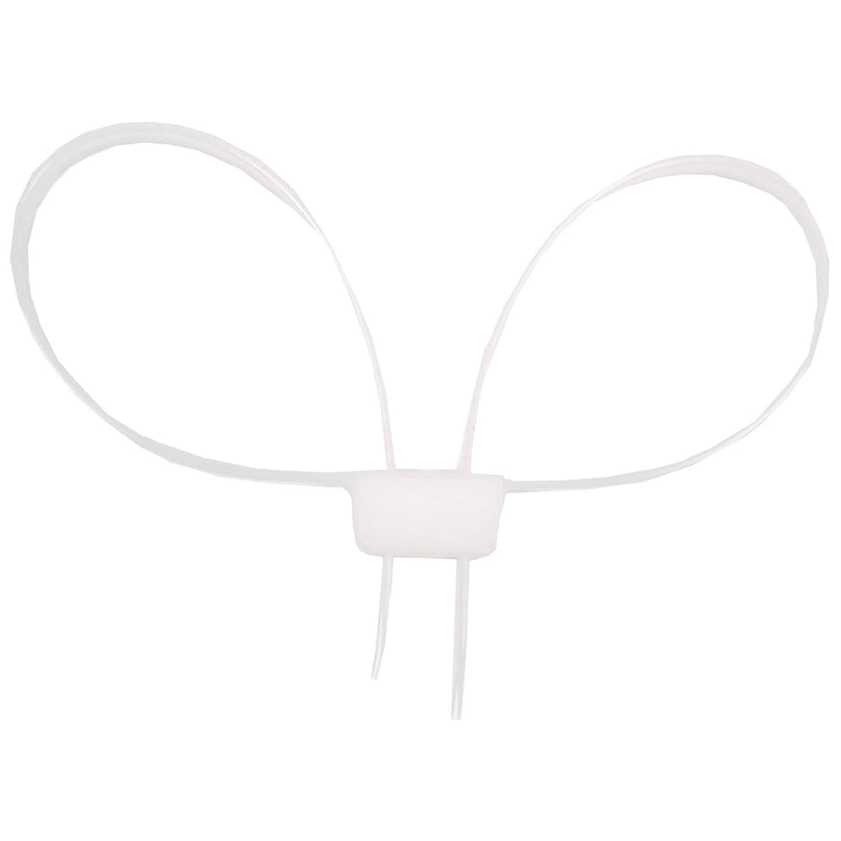 Kajdanki jednorazowe MFH 70 x 1,2 cm - White - 10szt.