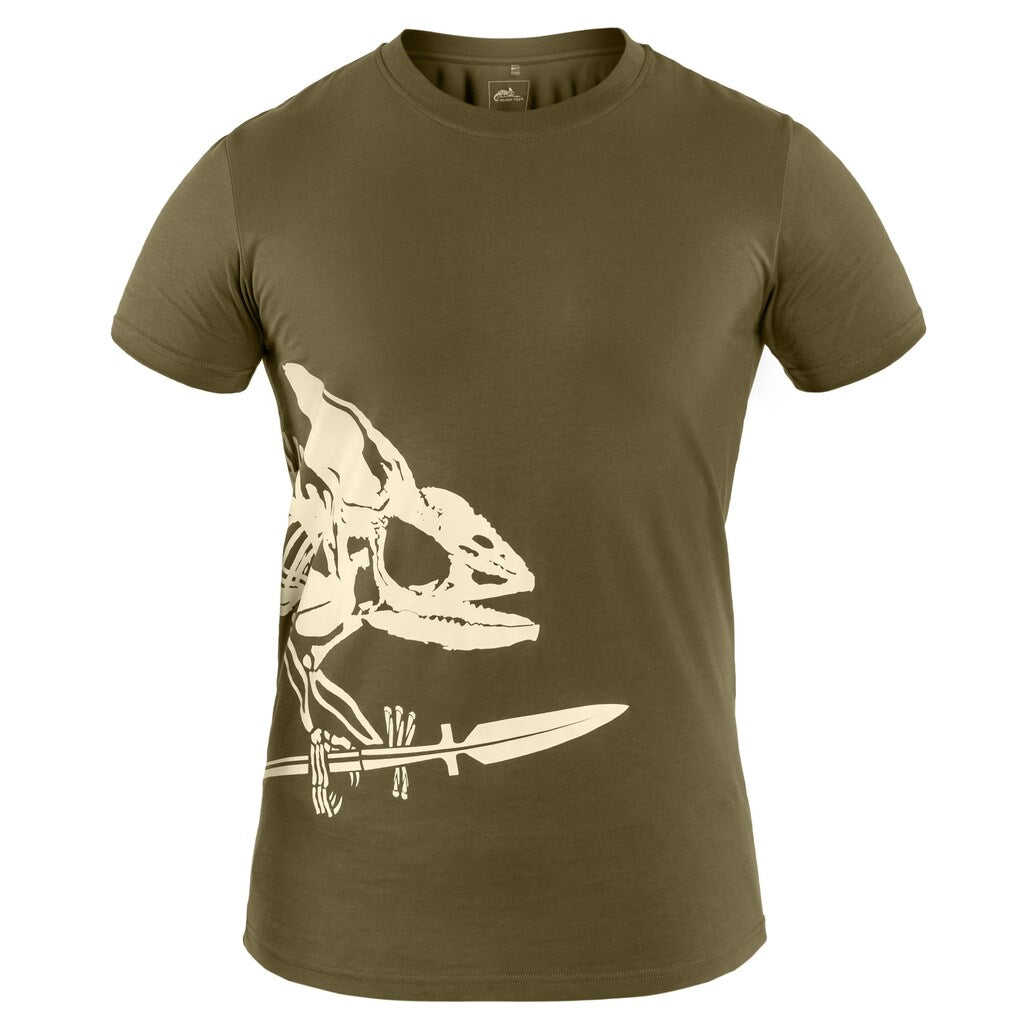 Koszulka T-shirt Helikon Full Body Skeleton - Olive Green