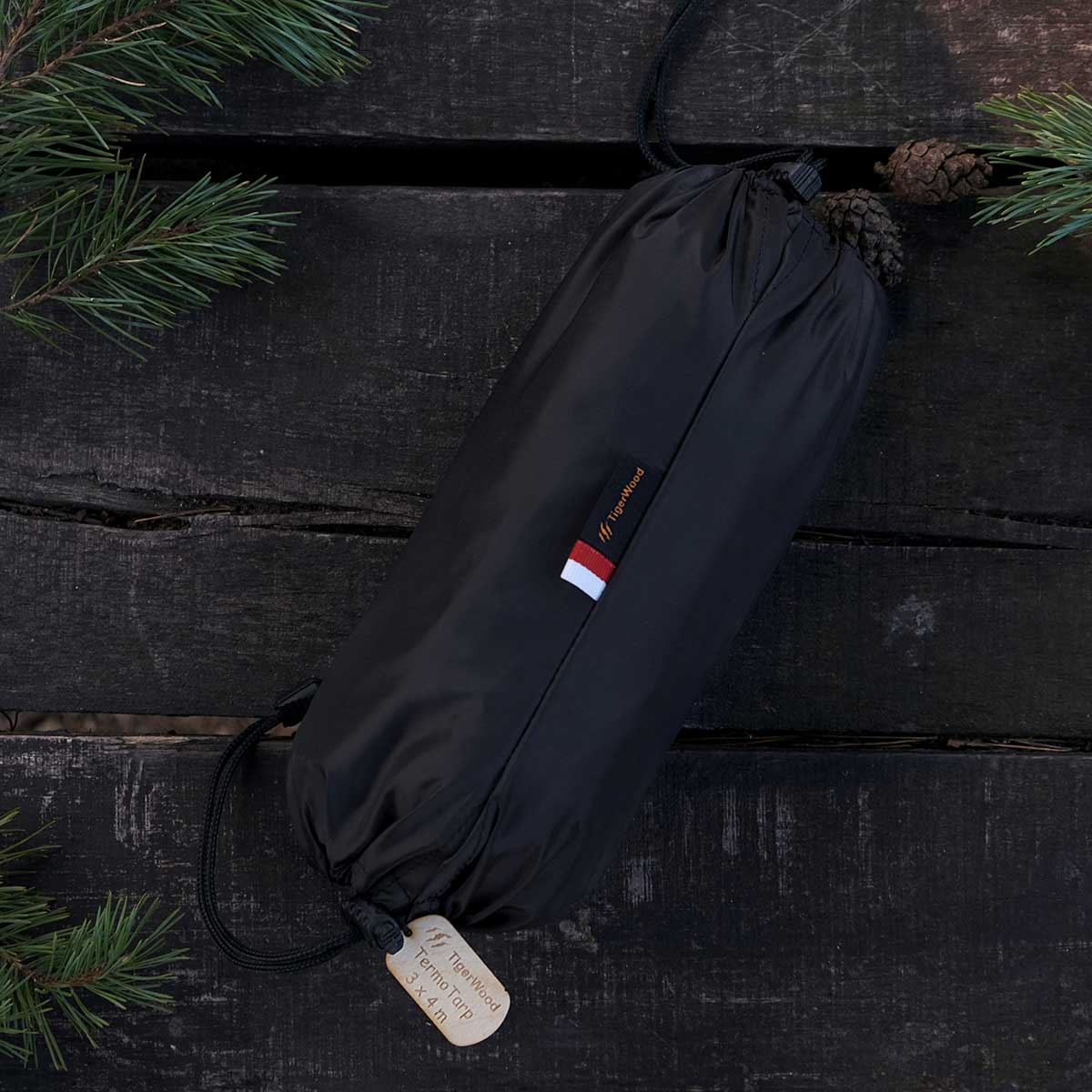 Płachta biwakowa TigerWood Termo Tarp 3 x 4 m - Black