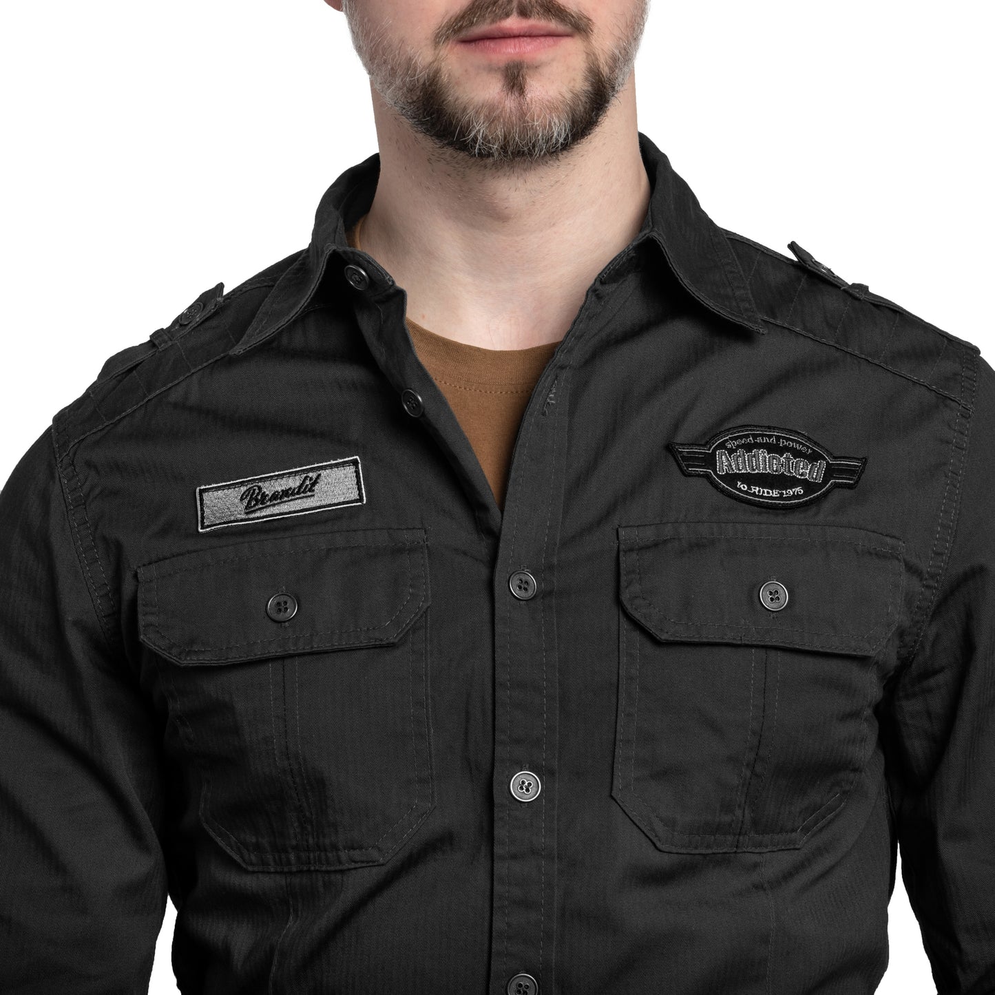 Koszula Brandit Luis Vintage Shirt - Black